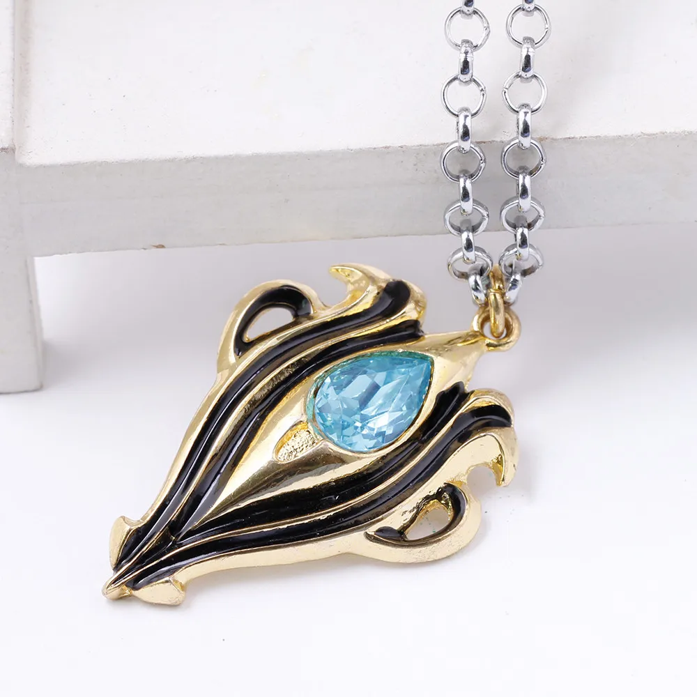 Hot Cartoon Anime Fire Emblem Pendant Necklace black golden Fashion Cool Classic Chain Choker Of High Quality Gifts