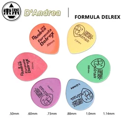 D'andrea Formula Delrex D347 Rounded Teardrop Shape Guitar Pick Plectrum Mediator, Made in USA