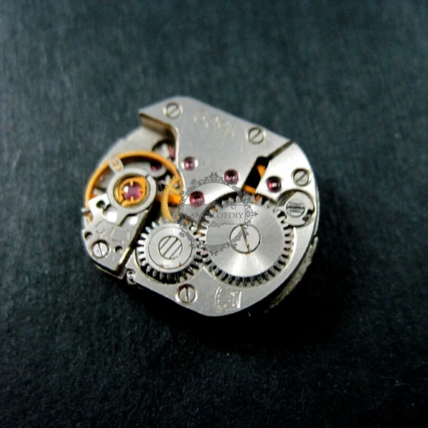 13.5x16.5mm vintage steam punk watch movement antiqued cabochon DIY supplies 1830025