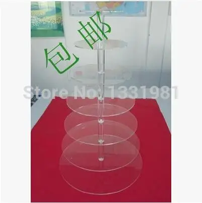 

New 2019 Brand acrylic plexiglass double sugar cake aircraft cake Seven tier cake's hotel for the wedding