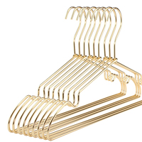 Sainwin 10pcs/lot Adult Aluminum Alloy Anti-slip Hanger Clothes Rack