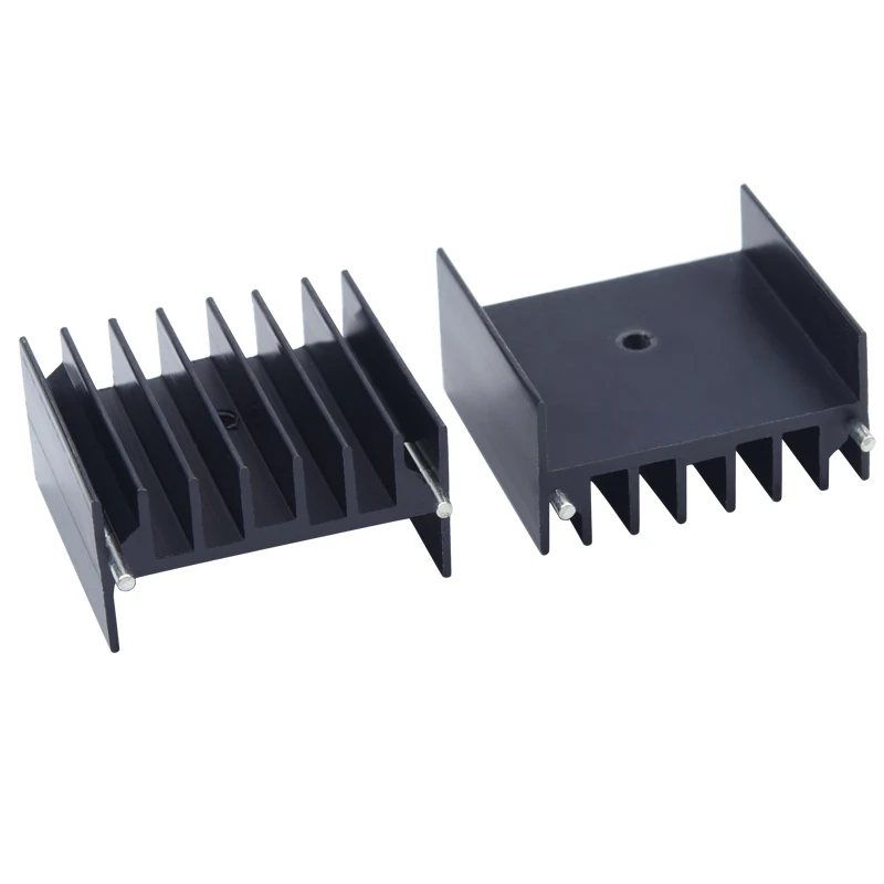 Dissipateur thermique à-100 avec broche, radiateur profilé en aluminium noir, 10 pièces, 500 pièces, 16.5 pièces, TO-3P pièces, 30x32x247mm