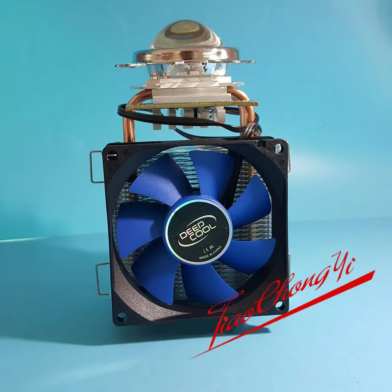 50-100W ad alta potenza LED tubo del radiatore CPU fan + lente riflettore tazza di anello di fissaggio Nuovo