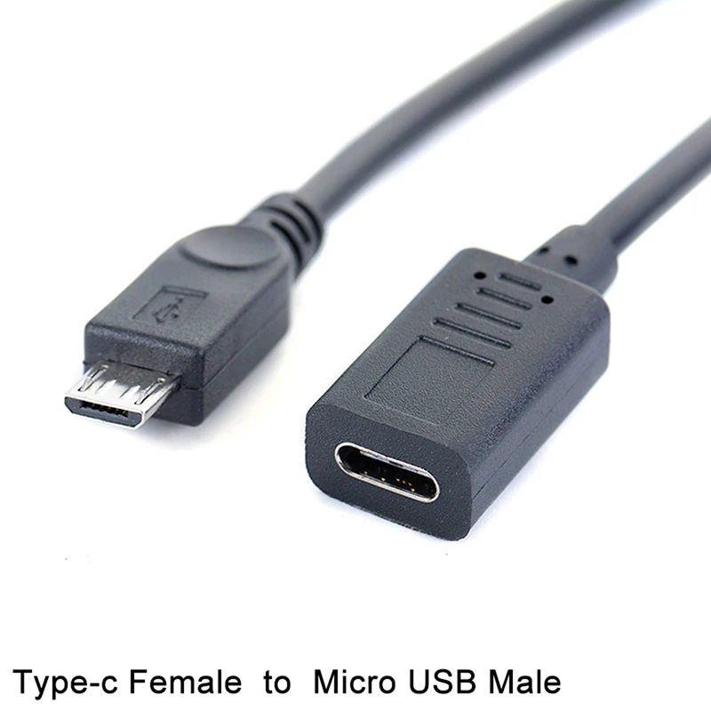 Adaptador de Cable conector USB tipo c hembra a Micro USB macho OTG, envío directo