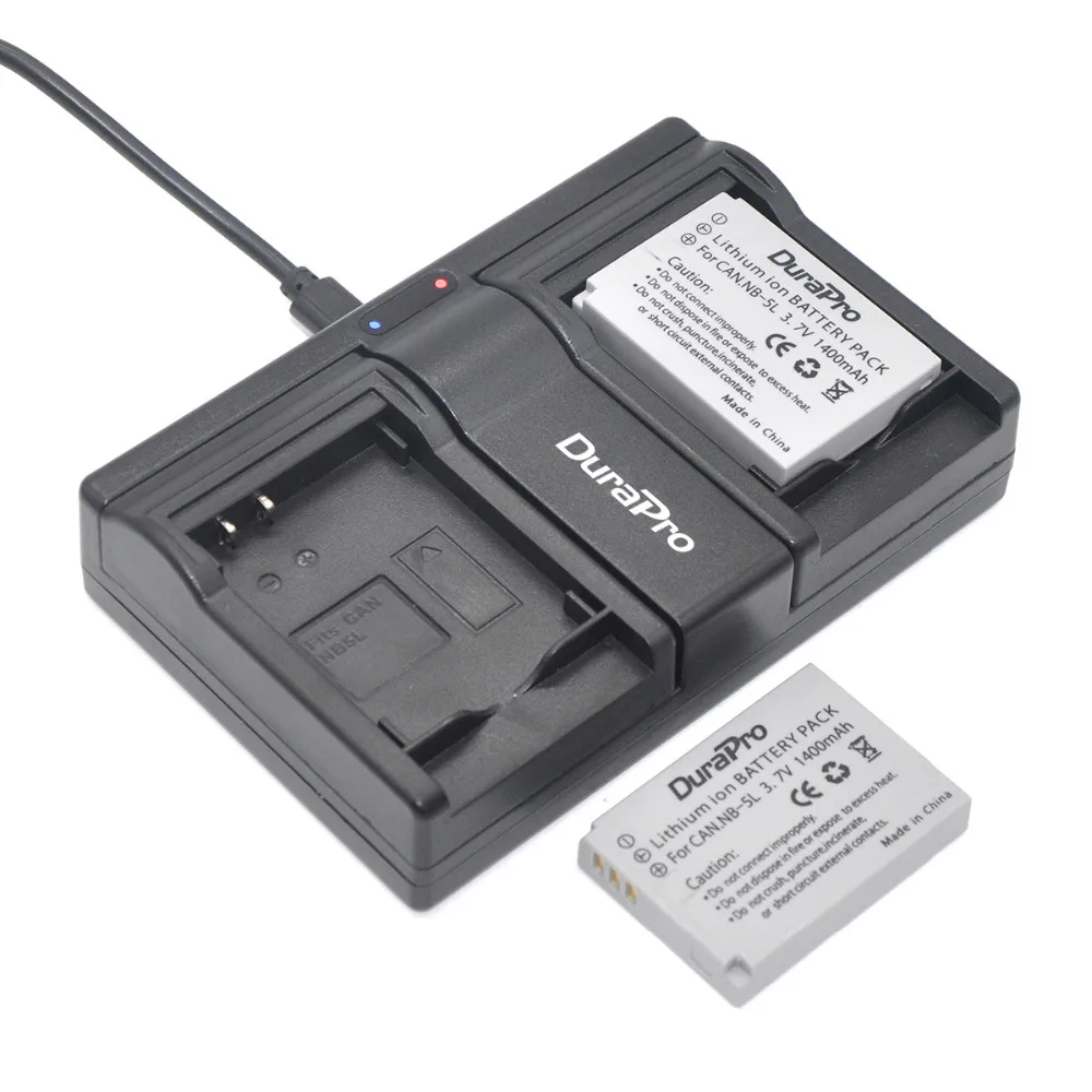 

2pc NB-5L NB 5L NB5L Li-ion Battery + USB Charger For Canon S110 SX200 SX210 SX220 SX230 IS HS IXUS 850 870 800 860 990 SD 950