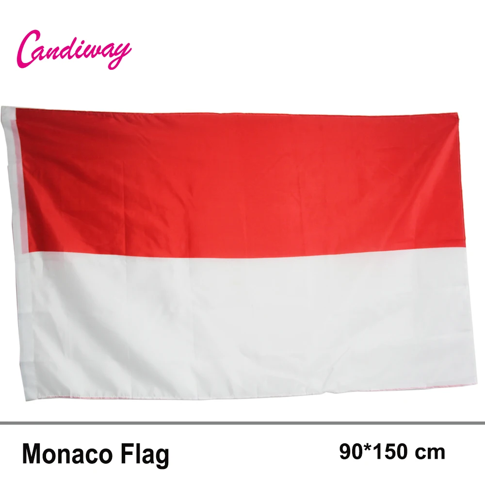 Hanging 3x5 Monaco Flag Principality Banner French Riviera Pennant Office/Activity/parade/Festival/Home Decoration New fashion