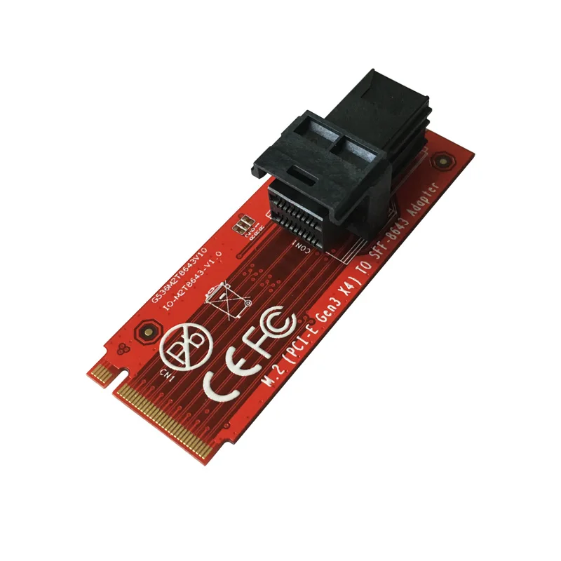 

IOCrest M2(PCIe Gen x4) to SFF-8643 Adapter Connector Connection NVMe U.2 (SFF-8639) SSD Gen3/4 UEFI WIN10