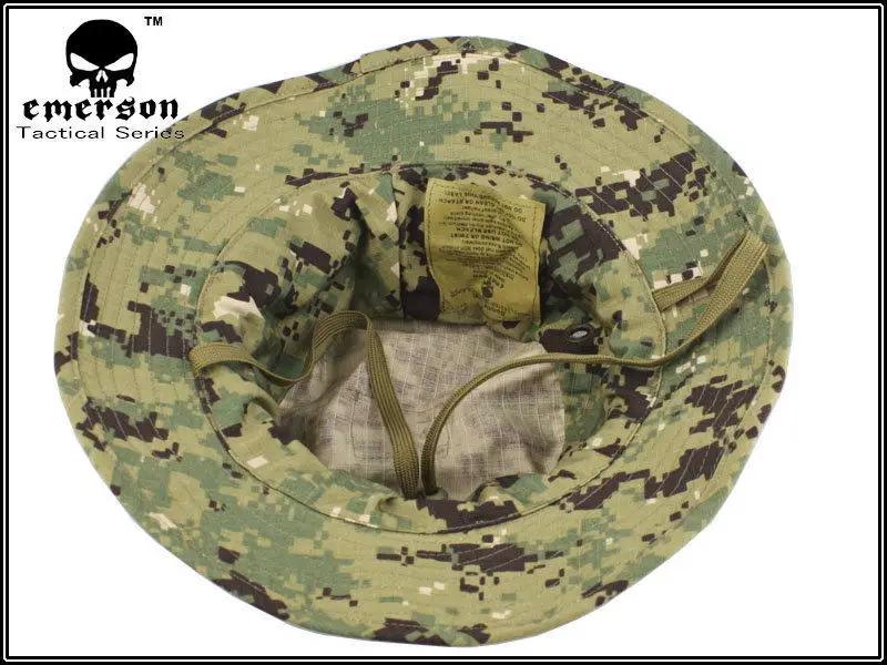 EMERSON Boonie sombrero táctico Woodland Marpat, tela de rejilla antiarañazos, sombrero de camuflaje AOR2, gorra de caza EM8740