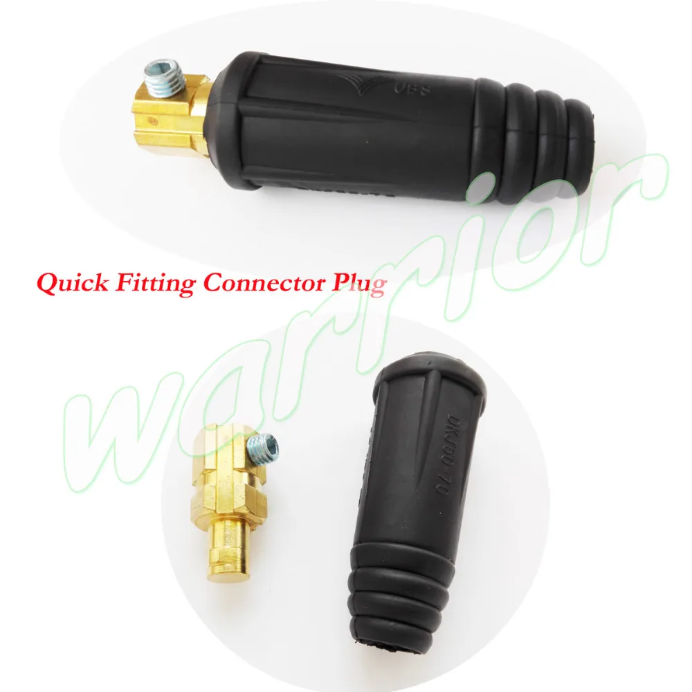 Weld Cable Panel Socket Quick Fitting Connector Set DKJ50-70 DINSE-Style 300Amp-400Amp For Welding Machine Torch