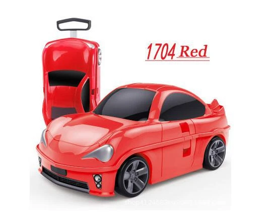 Kids Rolling luggage suitcase racing car Travel Luggage Children Travel Trolley Suitcase for boys wheeled suitcase for kids