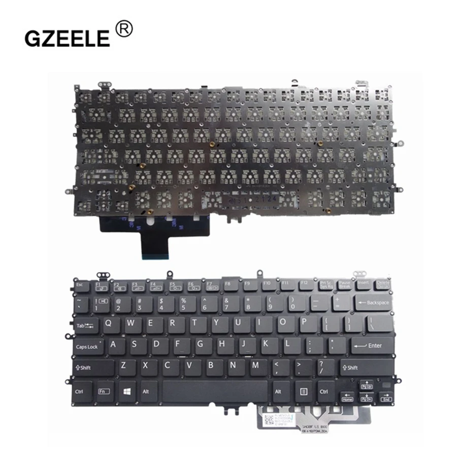 

GZEELE New english laptop keyboard for SVF11N Series SVF11 SVF11N14SCP SVF11N15SCP SVF11N15SCS keyboard US layout without frame