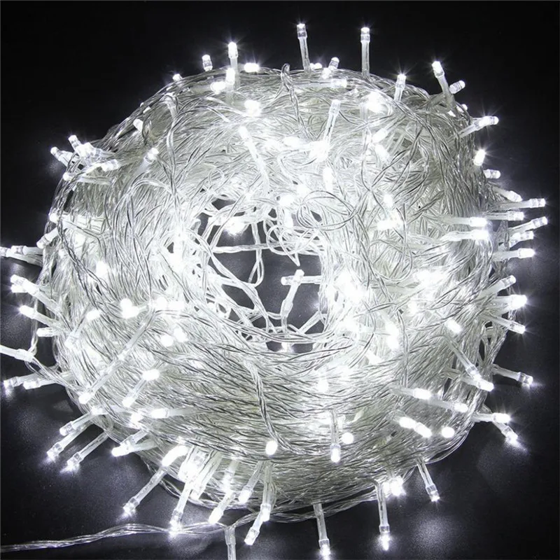 Nowość 600 Leds 100M Flasher String oświetlenie na zewnątrz/wewnątrz wesele choinka Twinkle baśniowa dekoracja światła