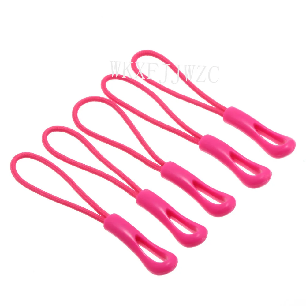 20pcs Rose Zipper Pulls Strong Hollow Nylon Cord with  Rubber Gripper Pull To Fit Any Zipper Materials-Zipper Fixer