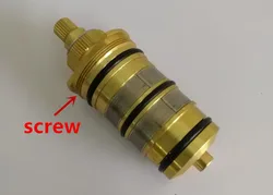 Valvola termostatica spool cartuccia rubinetto di rame vasca da bagno rubinetto miscelatore doccia valvola miscelatrice Regolare la Miscelazione Temperatura Acqua AF012