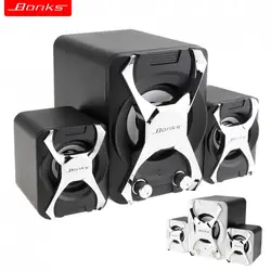 High Power 3D Stereo Subwoofer 2.1 PC Speaker Portable bass Music DJ Soundbar TV USB Computer Speakers For laptop Phone TV