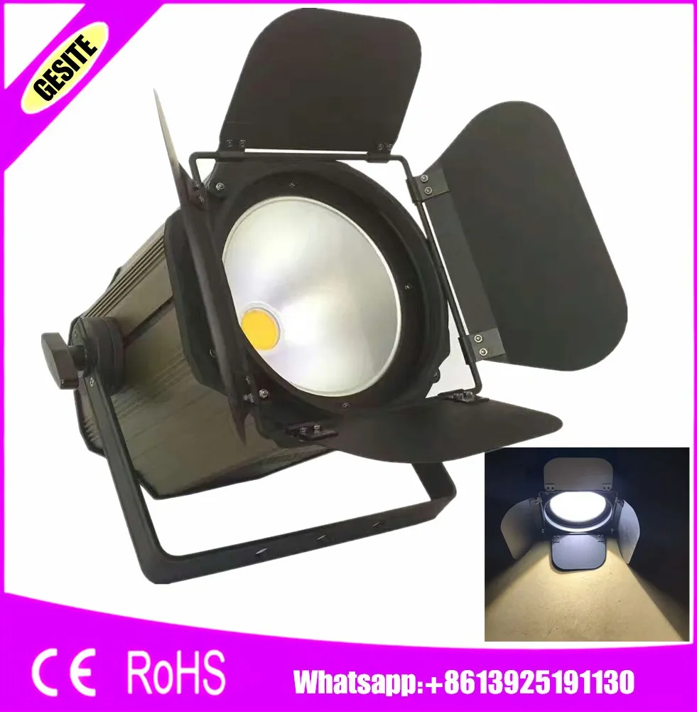 Lot de lampes professionnelles Dmx led uv haute puissance, cob 200 watt rgbw ou blanc chaud, par 200 w 6 en 1, 2 pièces