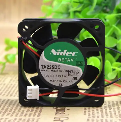 Original NIDEC TA225DC M33455-16 12V 0,22 EIN 60*60*25 2 draht doppel ball fan