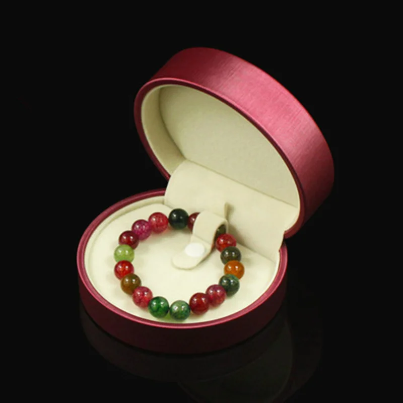 New Leather Jewellery Box Fashion Ring Wedding Box For Women Bracelet Small Package Boxes Quality Ladies Necklace Box