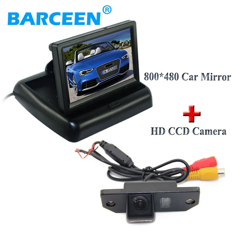 

4.3" car reversing monitor lcd display wire +170 angle car parking camera for Ford Focus Sedan | C-MAX | MONDEO