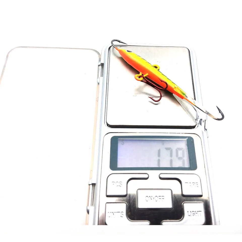1PCS Winter Ice Fishing Lure Jigging Lead Fish Bait 18g 83mm Fishing Hook Ice Balancer Jigs ice jigging Winter Fishing Baits
