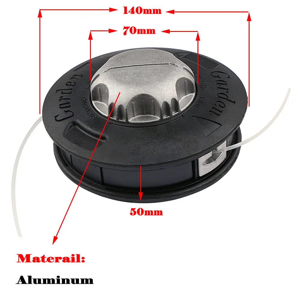 Tête de coupe en aluminium, nouveau modèle, tête de coupe pour débroussailleuse, pièces de rechange pour tondeuse à gazon