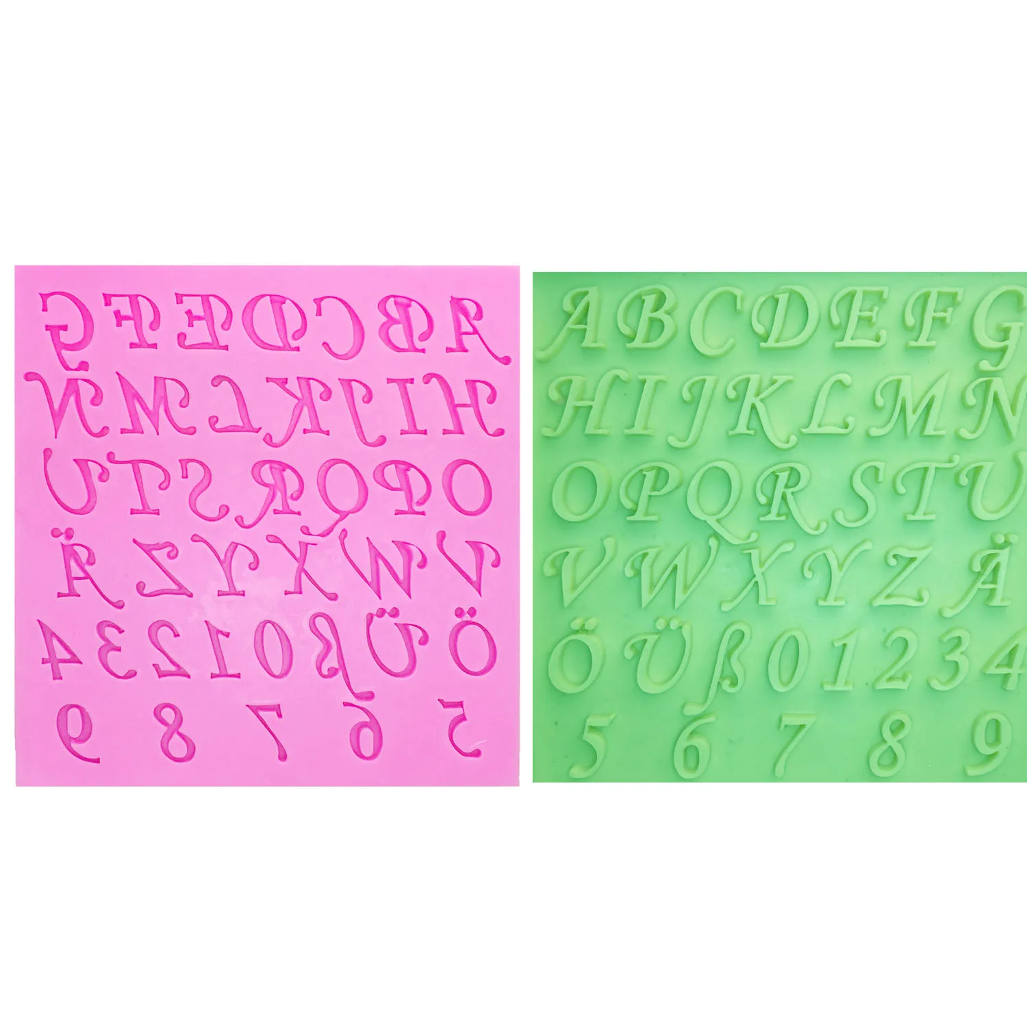 M0197 Alphabet English Letters/ number Silicone Mold Chocolate Fondant Cake Decorating Tools