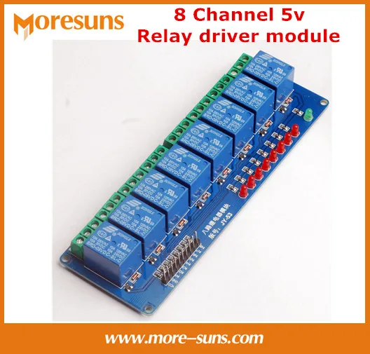 Fast Free Ship 8 Channel 5v relay driver module relay panel PLC low level circuit relay control board