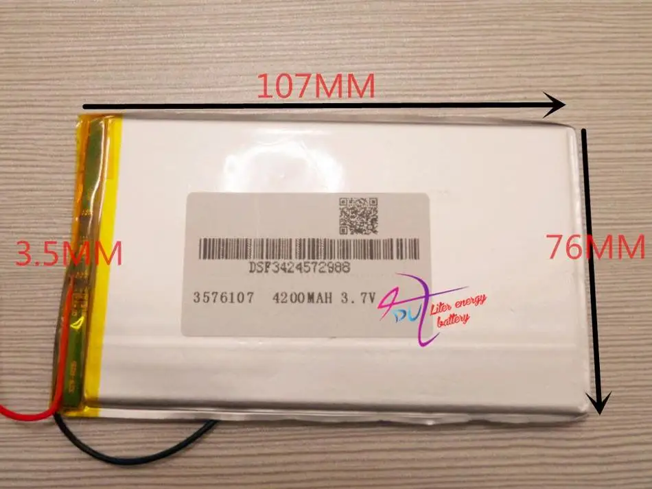 3.7 V Tablet polymer battery 4200 mah large-capacity tablet laptop MID 3576107 ebook