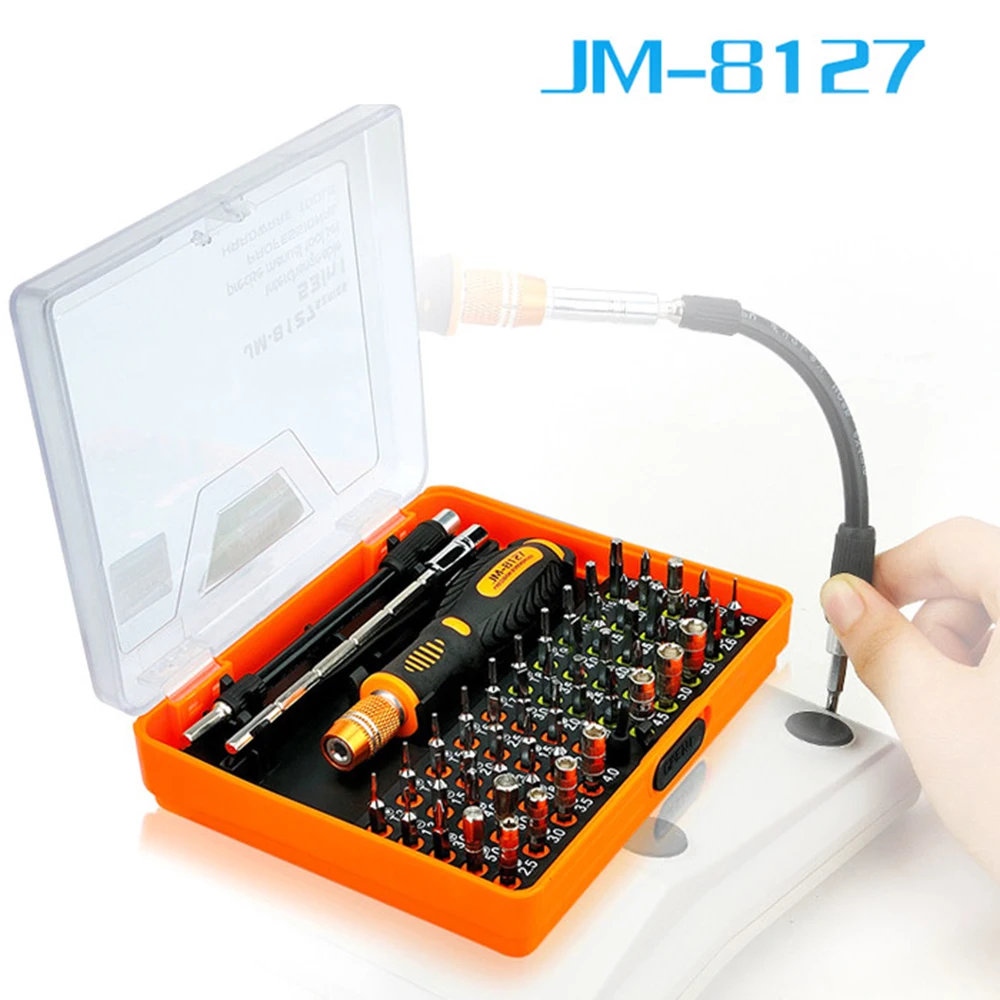 Wholesale JM-8127 Kit 53 in 1 Sets of Tools Precision Sleeve Screwdrivers Set For Home Repair Cell Phone Computer Drop Shipping