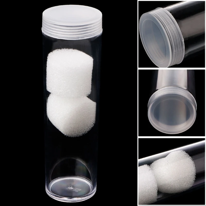 Round Plastic Storage Tube With Screw On For 27mm Or Holder Capsules