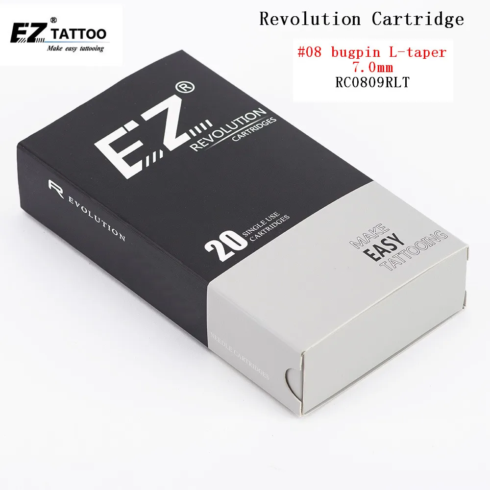 

RC0809RLT EZ Revolution cartridge tattoo needles #08 0.25mm Round Liner for cartridge system machines and grips 20 pcs /lot