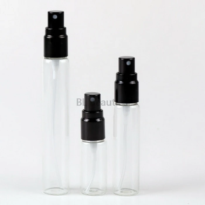 

5ml 10ml 15ml Mini Glass Parfum Bottle Sample Aluminum Sprayer Bottle Refillable Fragrance Atomizer Glass Perfume Bottle Vials