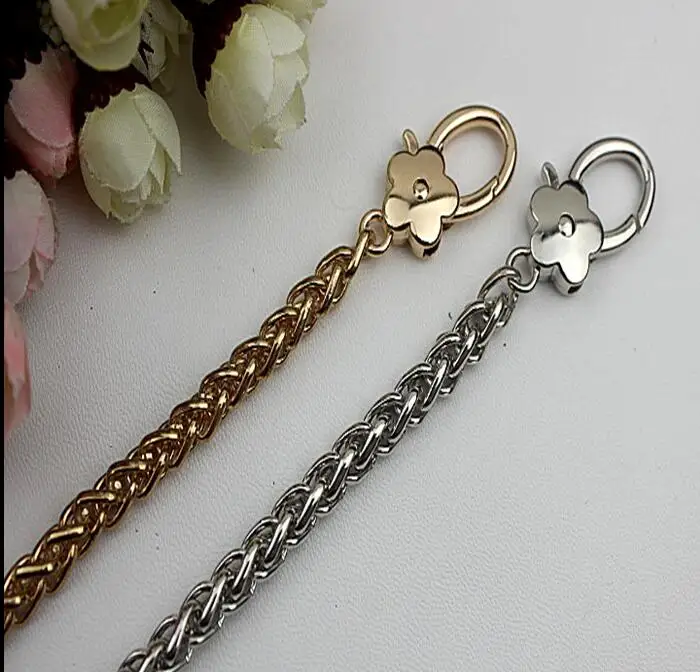 (2 PCS/lot) 2 color plating high-end DIY leather handbag aglet chain length 120 cm decorative accessories