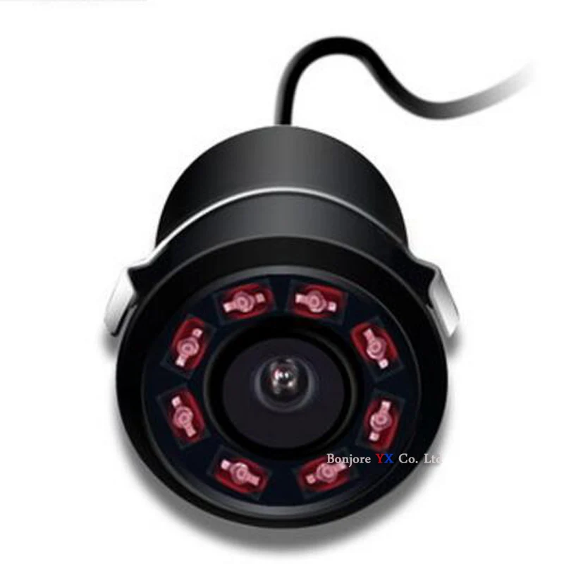 Koorinwoo Auto Dynamic Trajectory Moving Line Guide Trunk Car Rear view Camera Backup 8 IR Lights Reverse System Night Vision