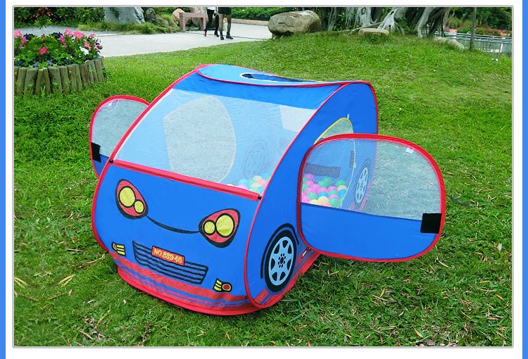 Large Children's Game Cartoon Car Toy Tents Folded Ocean Ball Pool Indoor and Outdoor Tents