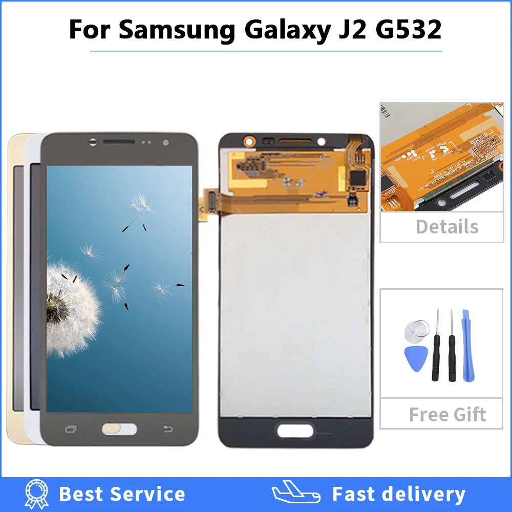 

ЖК-дисплей для Samsung Galaxy J2 Prime G532 SM-G532F G532M G532 монитор Сенсорный экран дигитайзер в сборе Регулируемая яркость