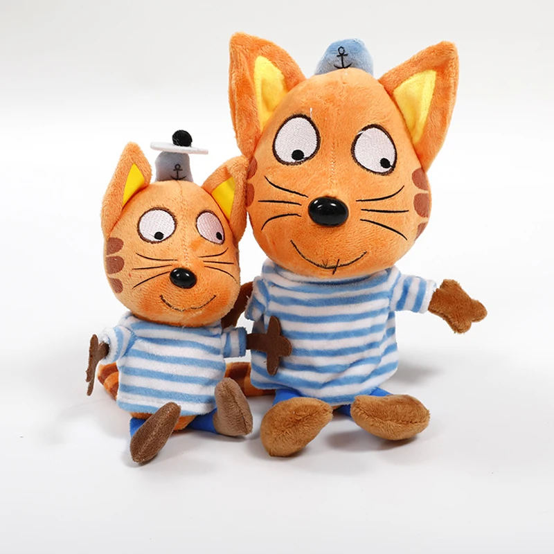 1pcs 20cm/30cm Russian Three Kittens Plush Toys Doll Happy Kittens Cat Plush Soft Stuffed Animals Toys for Children Kids Gifts