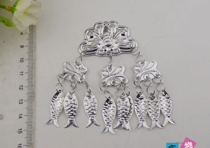 10 sztuk srebrne akcesoria ozdoba biżuteria Silverwork 3D kwiat Appliqued pierścionki srebrne wykończenia nowy Diy Handwork