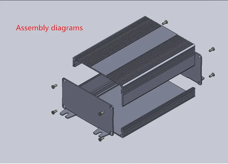 Mini chassis para amplificador de alumínio, capa 106*54*150mm para caixa/instrumento/conversor de caixa/caixa/estojo/diy