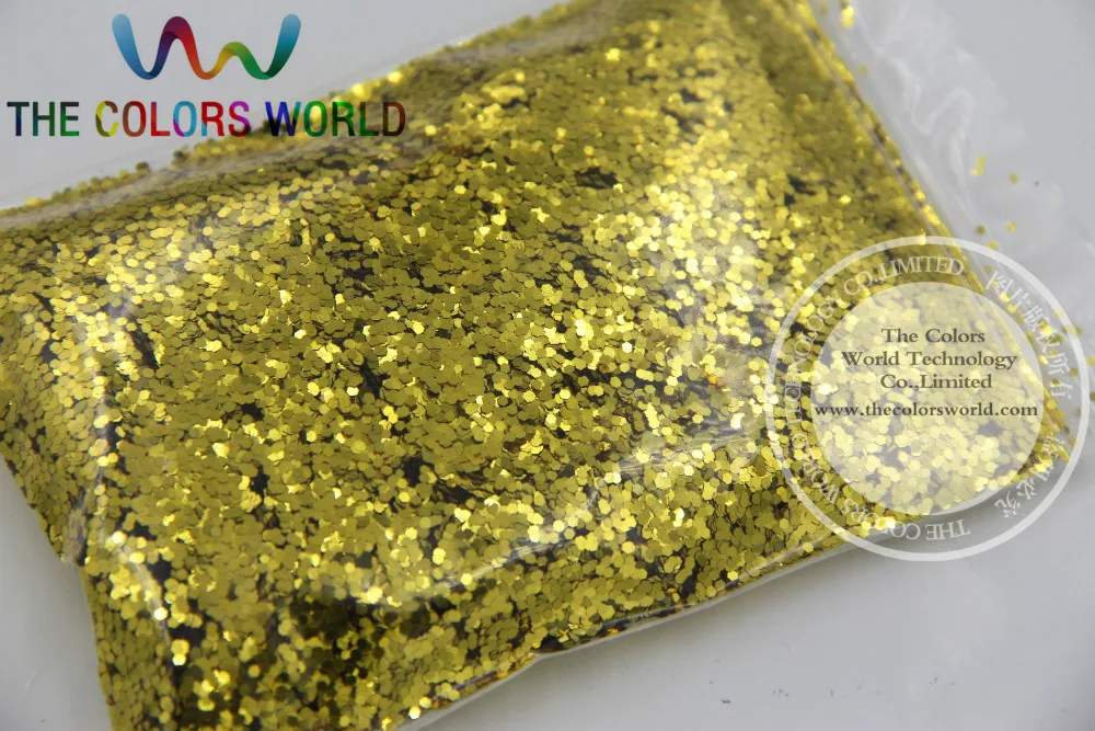 1mm Helle 05 Gold Beregnung Farbe Glitter Plain Colos Spangles für Kunst und Nagel dekoration DIY pailletten 1 pack = 50g