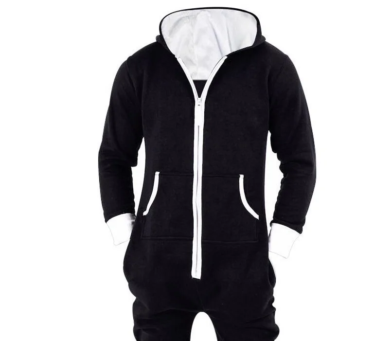 Volwassen Onesie Zwart Blauw Pyjama Eendelig Nachtkleding Voor Carnaval Mannen Kostuum Winter Cosplay Dier Pyjama Set