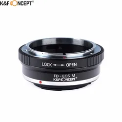 K&F CONCEPT For Canon FD-EOS M Camera Lens Adapter Ring for Canon FD Mount Lens to Canon EOS M EF-M Mount Camera Body