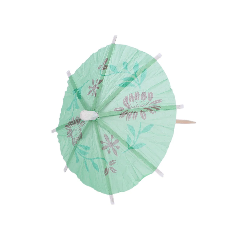 50pcs Paper Cocktail Parasols Umbrellas Decor Summer Drink Ice Cream Decor