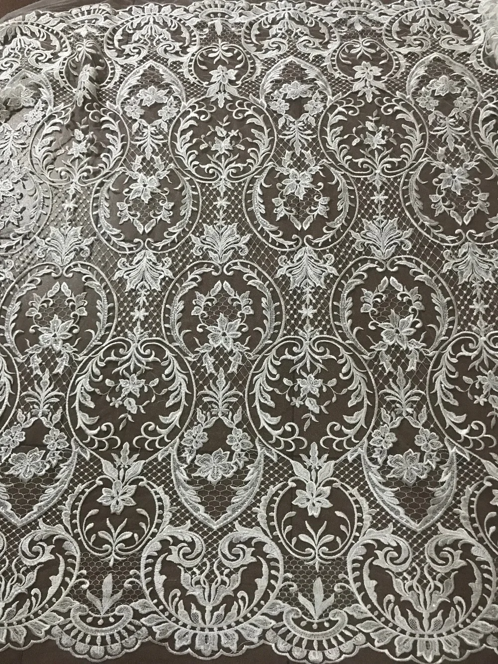 

nigerian soft lace fabrics for wedding ZH-51126 Embroidered lace tulle lace high quality 5yard/lot