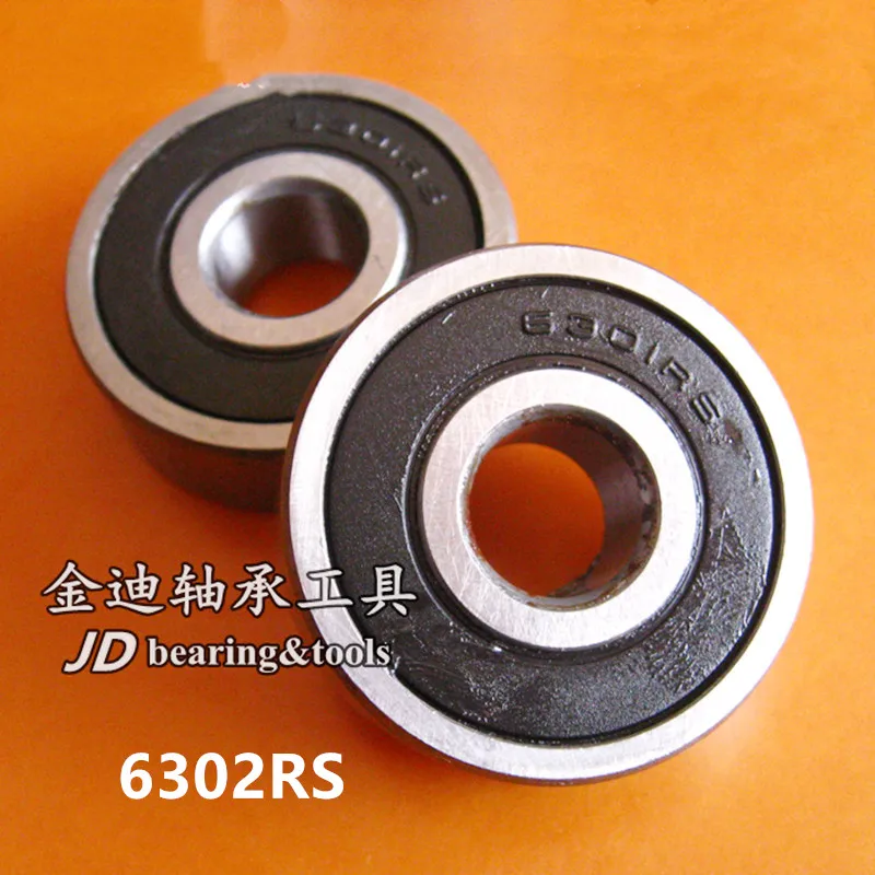 6301RS 12*37*12(mm) 10Piece  free shipping bearings  6301 6301RS chrome steel deep groove bearing