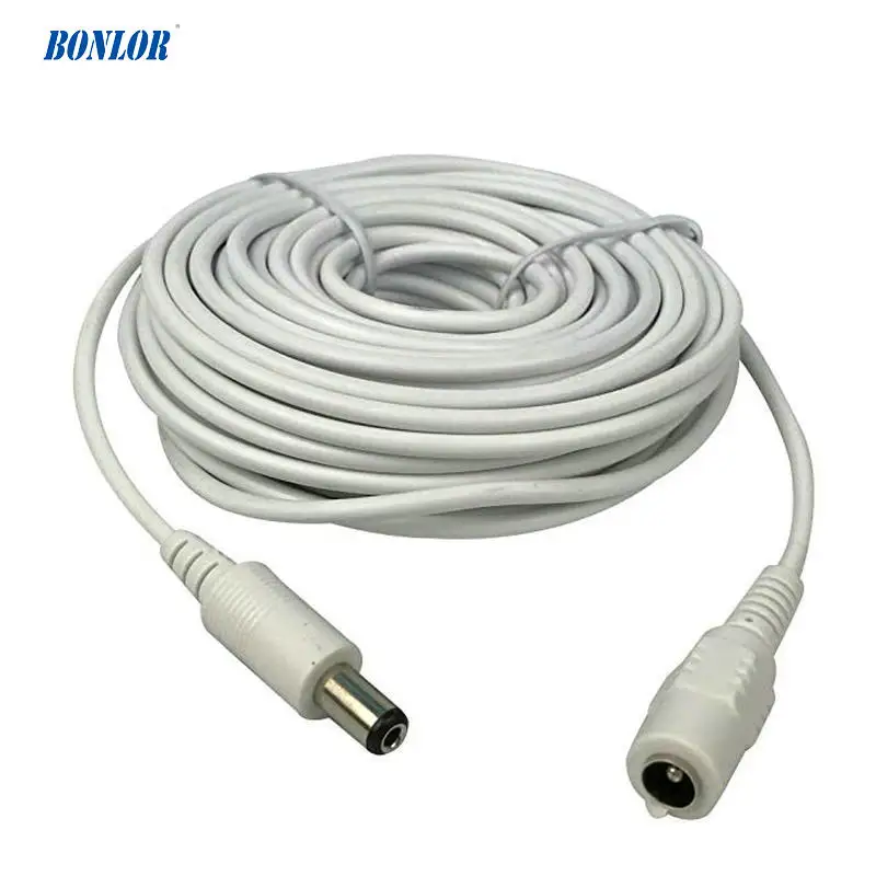 Dc 12v Power Extension Cable 10m(30ft) 2.1x5.5mm for Cctv Security Cameras Ip Camera Dvr Standalone In white Color-WPC10M