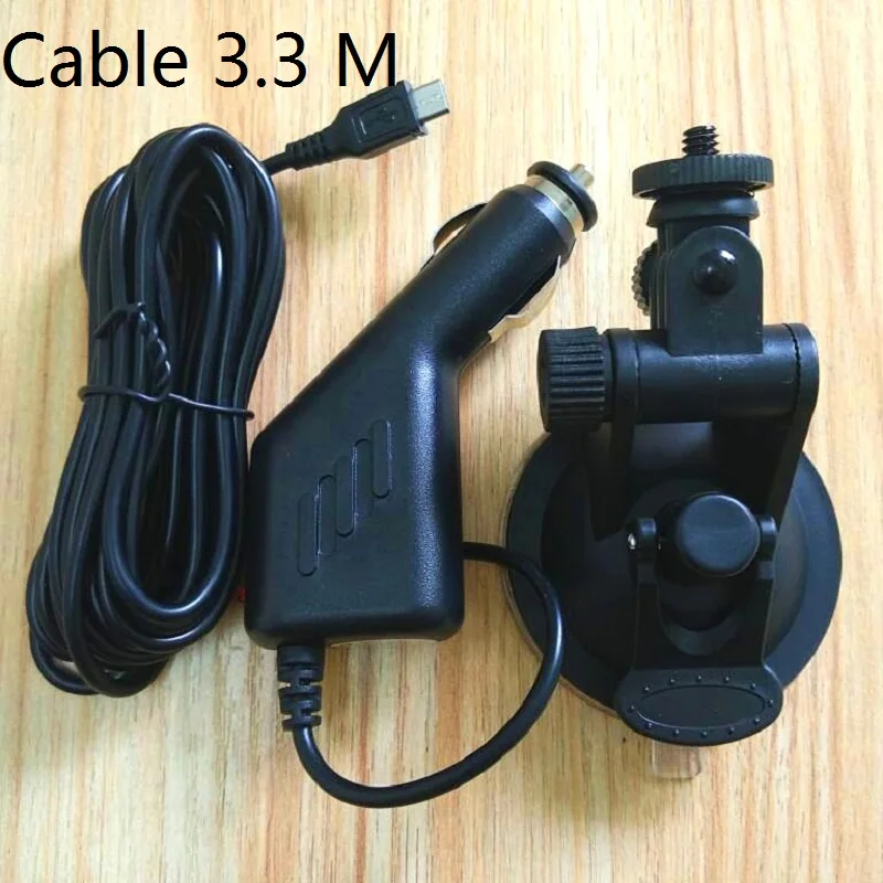 Car Charger Mount Suction Cup Bracket Car Holder Charging EKEN H9R SJ4000/5000X M20 SJ7000 Soocoo C30R SJCAM Xiaomi Yi 1 Camera