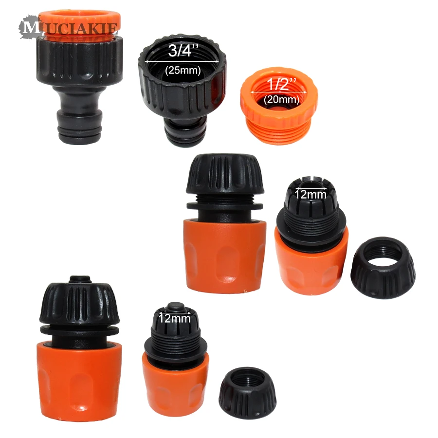 MUCIAKIE 1 SET 4PCS High Pressure Washer Garden Water Gun Kit with Tap Connector Quick Adaptor Powder Washer Spray Nozzle