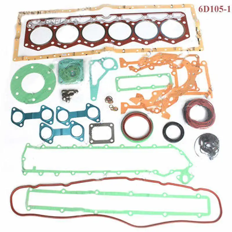 6D105 S6D105 Engine Gasket Kit for Komastu PC200-3 PC200LC-3 PC220-3 Excavator Aftermarket Parts digger parts