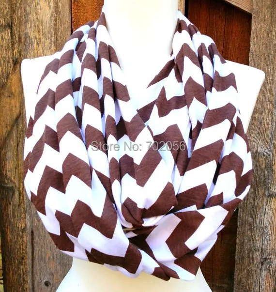 infinity scarf circle scarf Wave Chevron Women and Teens  ring scarf Loop 15 colors #3728